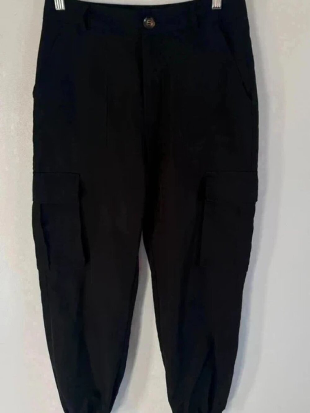 Black utility style trousers Size S cargo Shein
